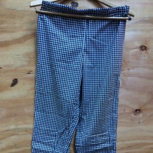 VINTAGE BLACK AND WHITE GINGHAM HIGH WAIST PANTS